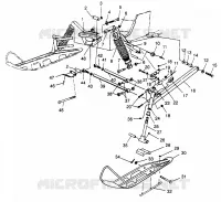 FRONT SUSPENSION AND SKI 600 XC 0971776 AND EUROPEAN 600 XC E971776 (4937933793B001)