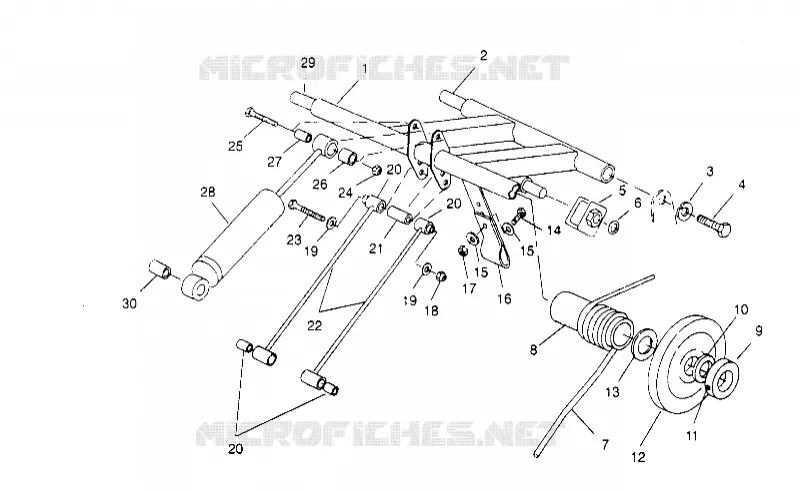 HINTER Drehmomentarm SPORT TOURING 0950243 and  EUROPEAN SPORT TOURING (4928822882C004)