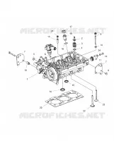 ENGINE, ZYLINDERKOPF AND PRECOMBUSTION CHAMBER