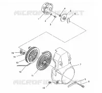 RÜCKZUG ANLASSER ASSEMBLY 440 / 0930760 and 440 SKS / 0930560 (4922932293036A)