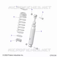 SUSPENSION, FRONT SHOCK MOUNTING