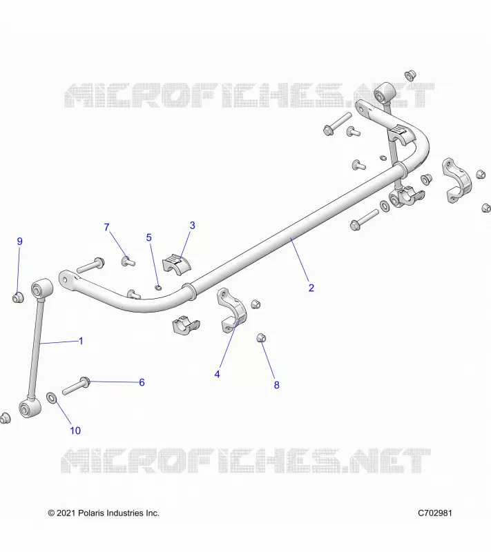 SUSPENSION, REAR STABILISATORSTANGE