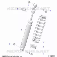 SUSPENSION, FRONT SHOCK