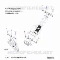 SUSPENSION, SHOCK MOUNTING, REAR SUSP.