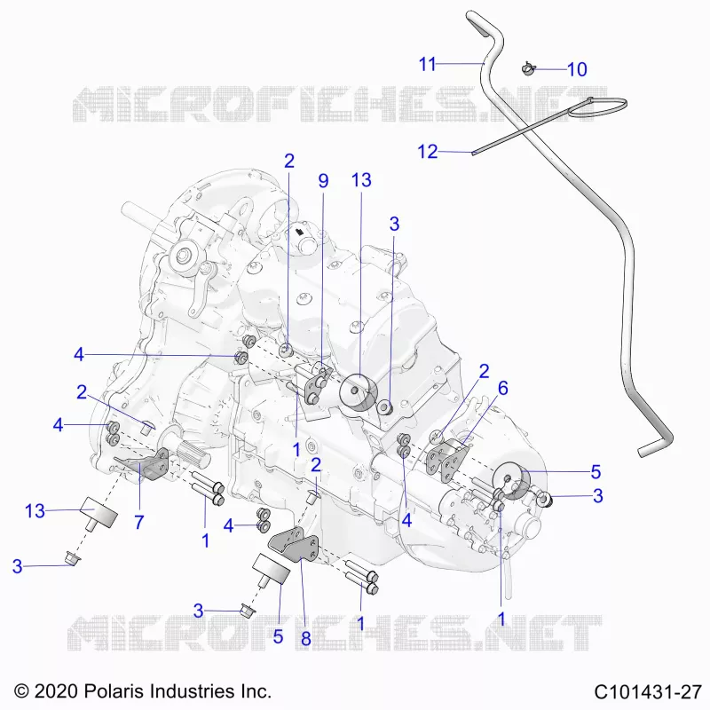 ENGINE, MOUNTING AND ÃŒBERTRAGUNG MOUNTING