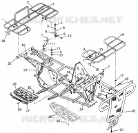 BUMPER / GEPÄCHTRÄGER MOUNTING MAGNUM 2X4 W967544 (4936033603A007)