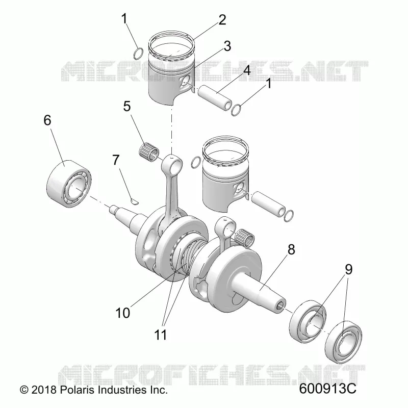 ENGINE, PISTON AND KURBELWELLE
