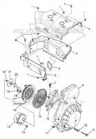 Gebläsegehäuse   RÜCKZUG ANLASSER WIDETRAK GT 0972061 and EUROPEAN WIDETRAK G (4938173817C009)