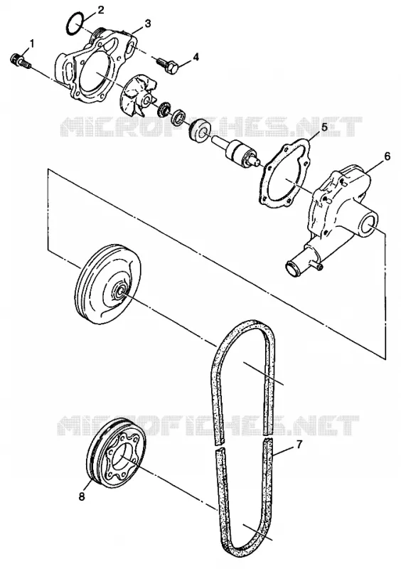 WASSERPUMPE WIDETRAK LX 0982065 and EUROPEAN WIDETRAK LX E982065 (4943884388C011)