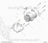 MOTOR, HVAC COMPRESSOR