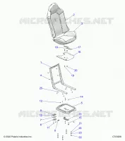 SITZ ASM. AND SLIDER