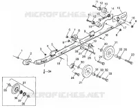 Schienen-Montage (SUSPENSION) 700 XCR 0985678(A) and EUROPEAN 700 XCR E985678 (4943114311B011)