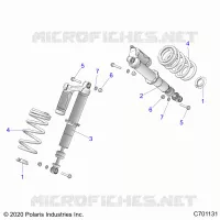 SUSPENSION, FRONT SHOCK MOUNTING