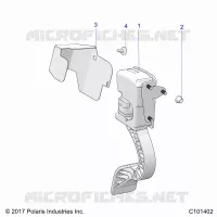 ENGINE, GASPEDALES AND MOUNT
