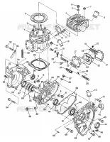 CRANKCASE AND ZYLINDER (400L) XPRESS 400L W97CA38C (4939603960D005)