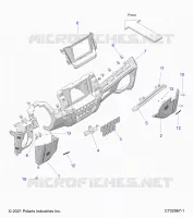 INSTRUMENTENTAFEL LOWER, RIDE COMMAND