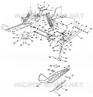 FRONT SUSPENSION AND SKI CLASSIC TOURING 0973365 AND EUROPEAN CLASSIC TOURI (4938493849B002)