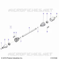 ANTRIEB, DRIVE SHAFT, FRONT