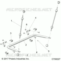 SUSPENSION, REAR STABILISATORSTANGE