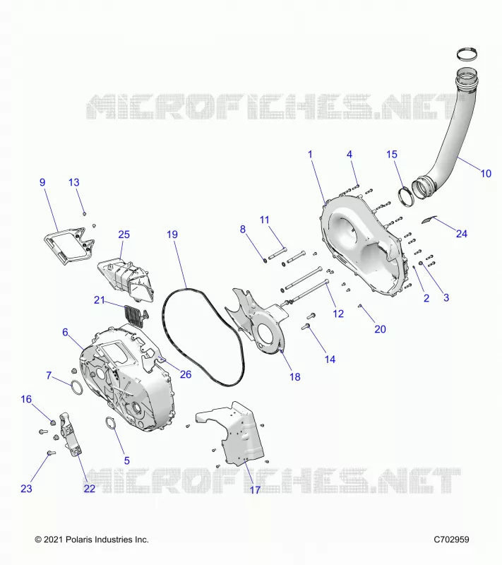 ANTRIEB, CLUTCH COVER AND DUCTING