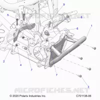 CHASSIS, FRONT GEARCASE AND BUMPER VORNE
