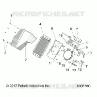 ENGINE, KUHLER SYSTEM, RADIATOR/SHROUD
