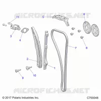 CAM CHAIN AND TENSIONER