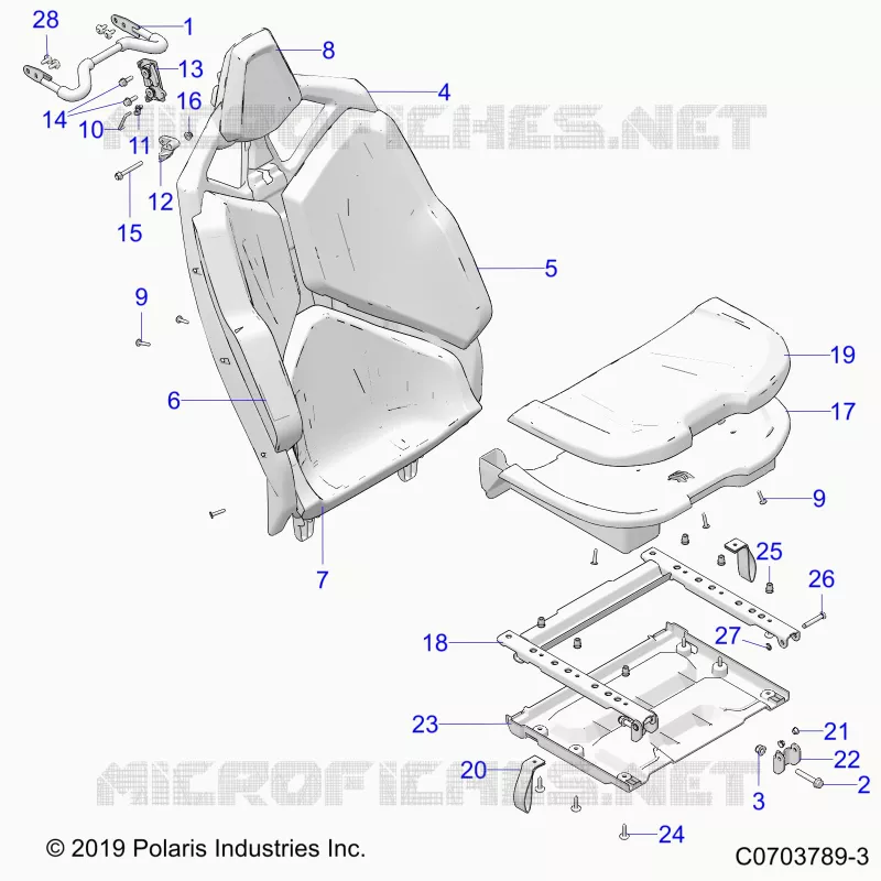 SITZ ASM. REAR, PREMIUM/DELUXE