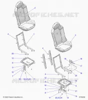SITZ ASM. AND SLIDER