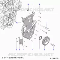 MOTOR, FRONT COVER ASSEMBLY