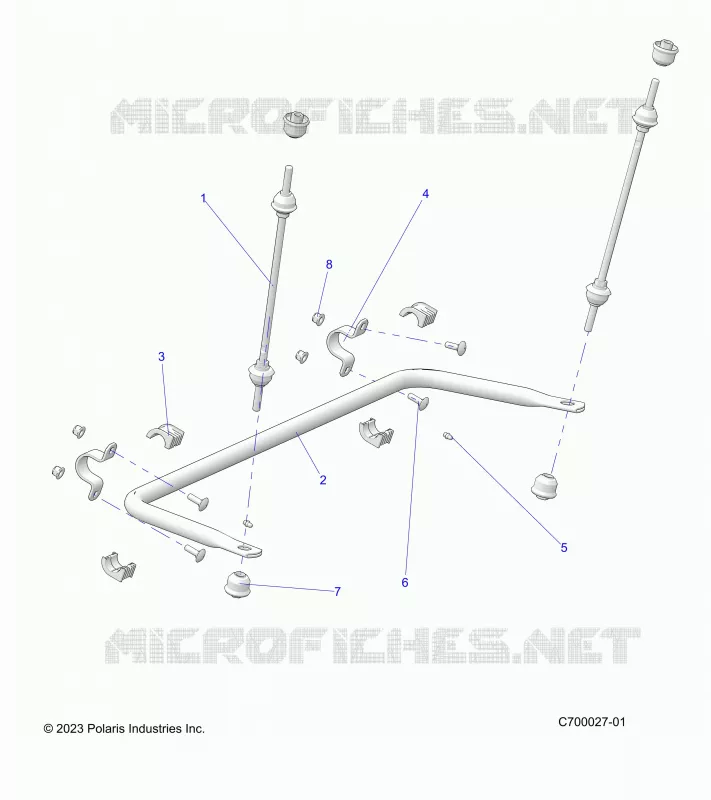SUSPENSION, REAR STABILISATORSTANGE