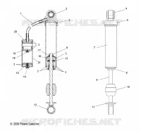 HINTER TRACK SCHOCK, INTERNAL COMPONENTS (7043216)