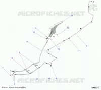 HINTERBREMSE BRAKE LINE AND PARK BRAKE