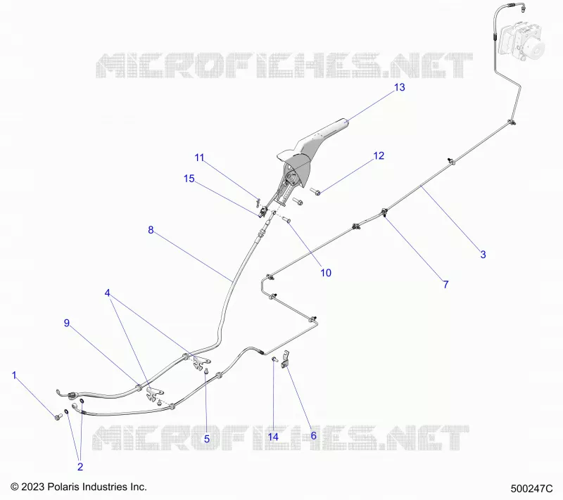 HINTERBREMSE BRAKE LINE AND PARK BRAKE