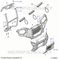 FRONTSTOSSSTANGE AND MOUNTING