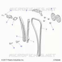CAM CHAIN AND TENSIONER