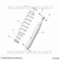 SUSPENSION, FRONT SHOCK MOUNTING