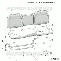 SITZ ASM. REAR
