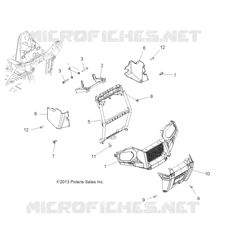 FRONTSTOSSSTANGE AND MOUNTING