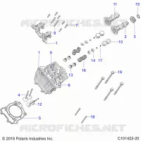 ENGINE, ZYLINDERKOPF, CAMS AND VALVES