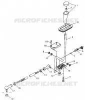 GEAR SELECTOR SCRAMBLER 400 W98BC38C (4947254725C010)