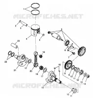 KOLBEN   KURBELWELLE 6X6 400L