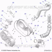 ANTRIEB, CLUTCH COVER AND DUCTING