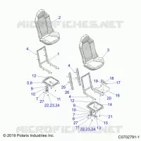 SITZ ASM. AND SLIDER