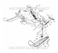 FRONT SUSPENSION AND SKI 500 AND 500 CLASSIC UPDATED 2/90 (4916791679007A)