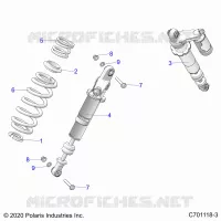 SUSPENSION, REAR SHOCK MOUNTING