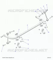 SUSPENSION, STABILISATORSTANGE, REAR