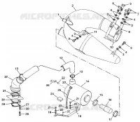 ABGASSYSTEM SLTX B974590 and INTL. SLTX I974590 (4941214121B004)