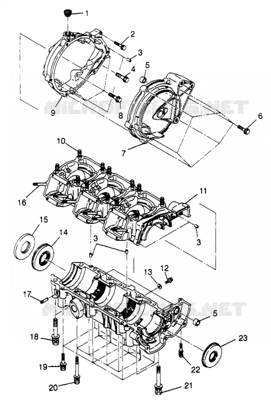 CRANKCASE SLT 780 B974588 (4941174117B013)