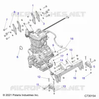 ENGINE, ENGINE AND ÃŒBERTRAGUNG MOUNTING